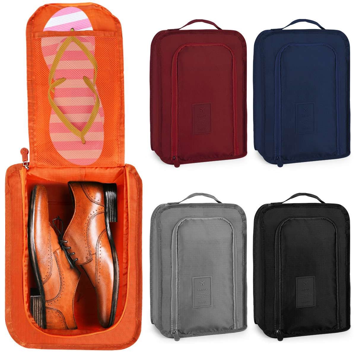 Travel Shoe Bags Zip Pouch Storage Organizer Waterproof Bag Shoes Carry Case Box