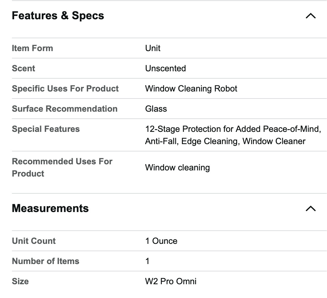 ECOVACS WINBOT W2 Pro Omni Portable Window Cleaning Robot, Intelligent Climbing