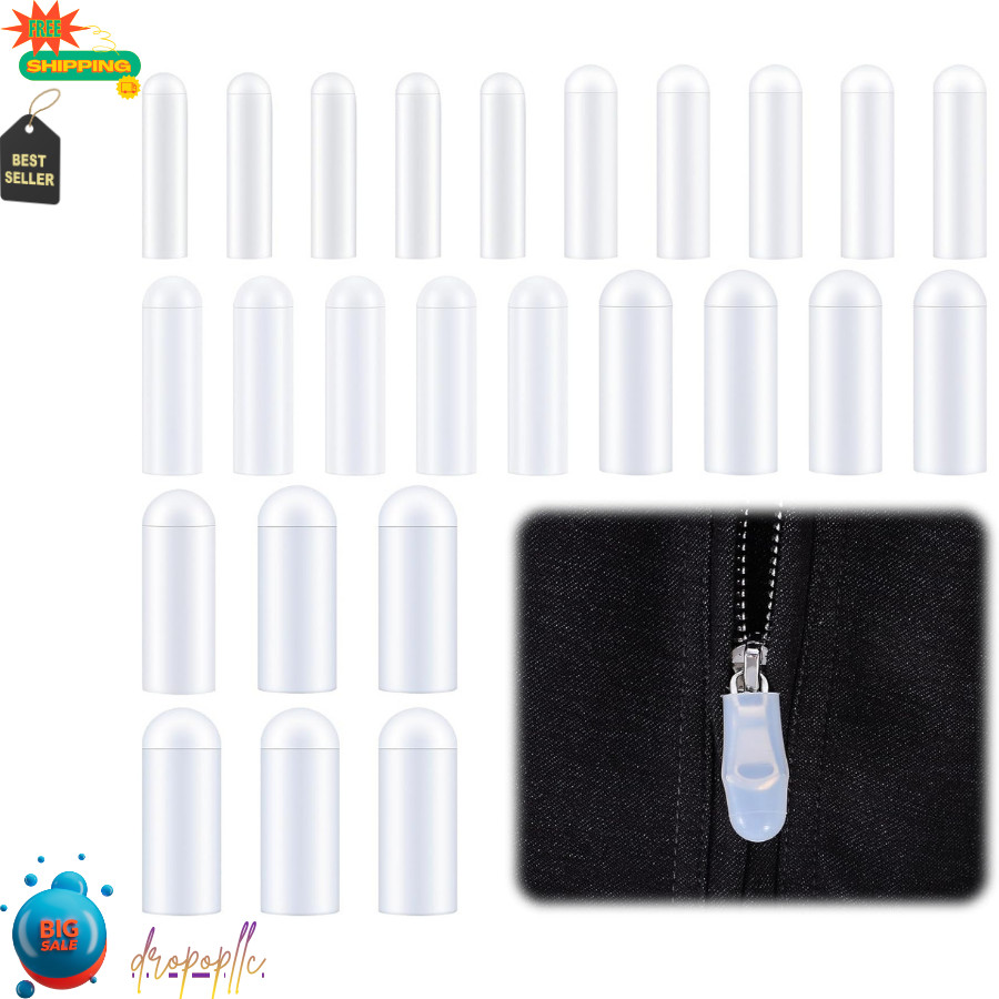 25Pcs Zipper Covers for Dryer, 5 Sizes Silicone Zippers Head Silicone Protective