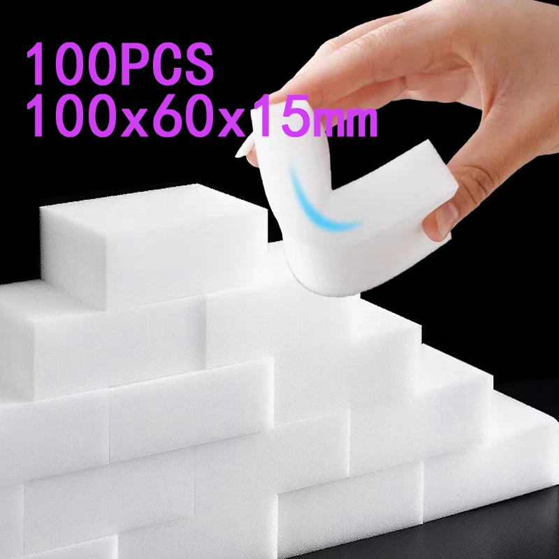 100/50/25 Pcs Melamine Sponge Magic Sponge Nano Cleaner Cleaning Car Dishwashing