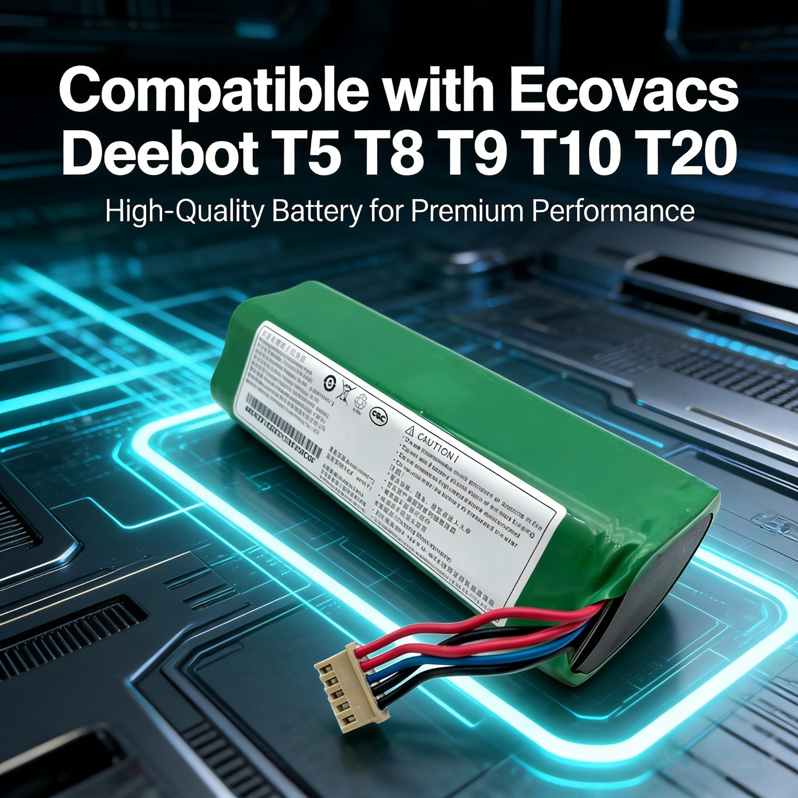 Genuine Battery for Ecovacs Deebot Ozmo T5 T8 T9, Deebot T10 T20 Omni Robot