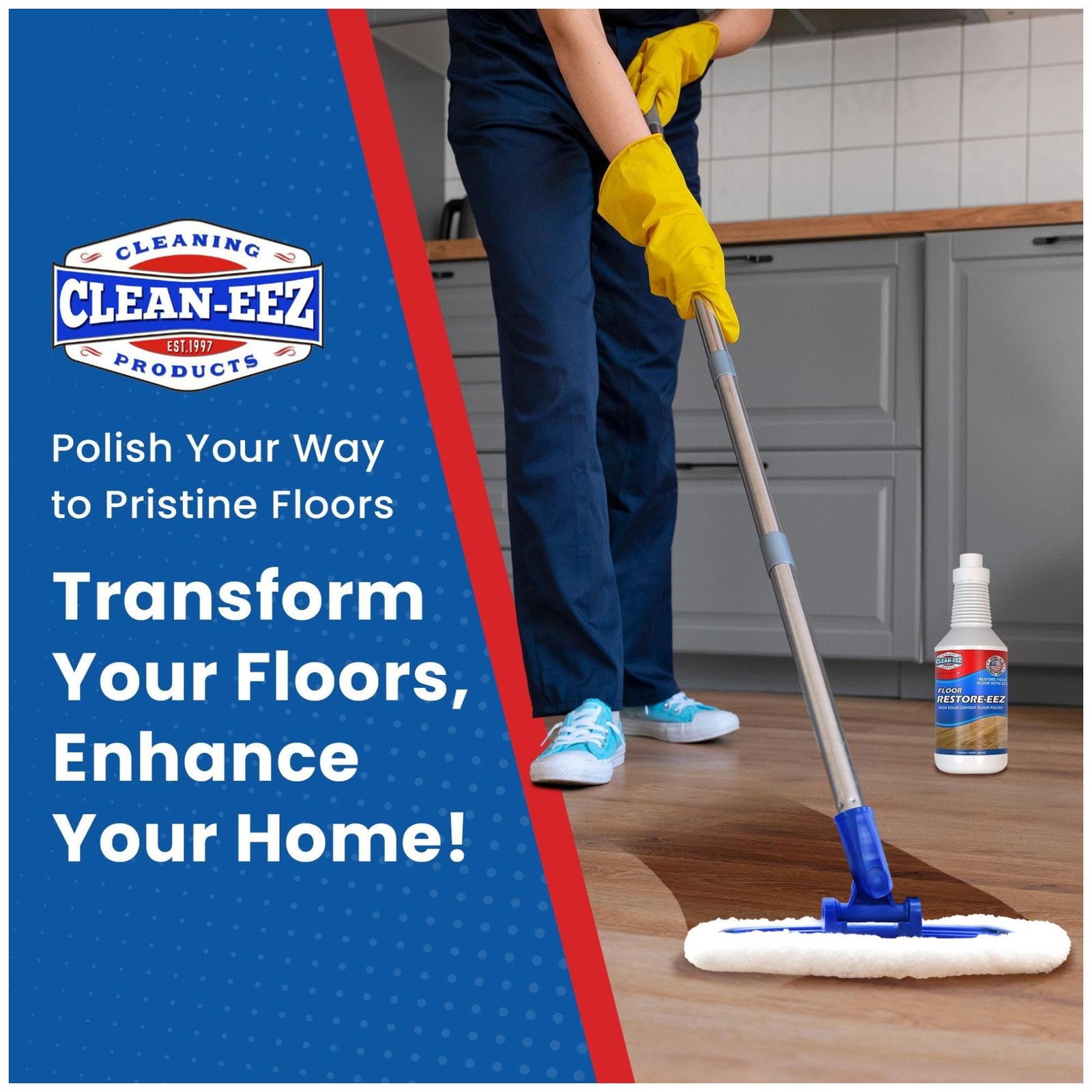 Clean-eez Ultimate Floor Restorer & Polish – Revitalize, Protect, Shine Wood,…
