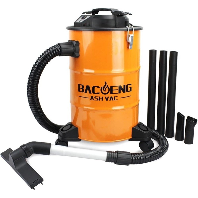 Powerful Fireplace Vacuum 1200W 10A Hot Ash Cleaner Bagless HEPA Filter New