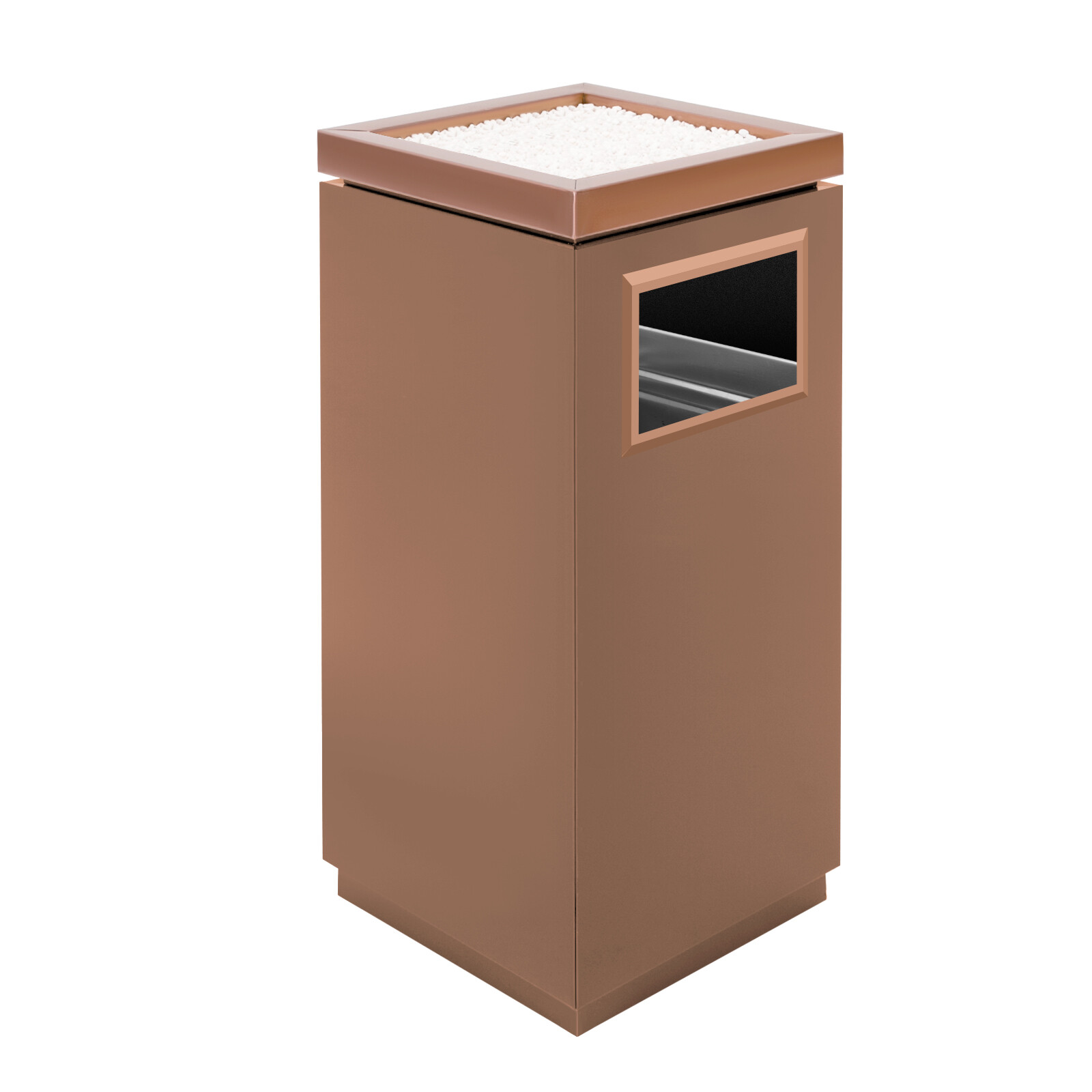 15L Trash Can Commercial Trash Can 2in1 Stainless Steel Garbage Can with Ashtray