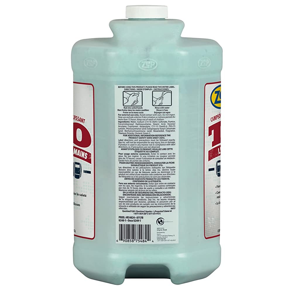 Zep TKO Heavy-Duty Industrial Hand Cleaner – 1 Gallon (Case of 2) – ECR548242