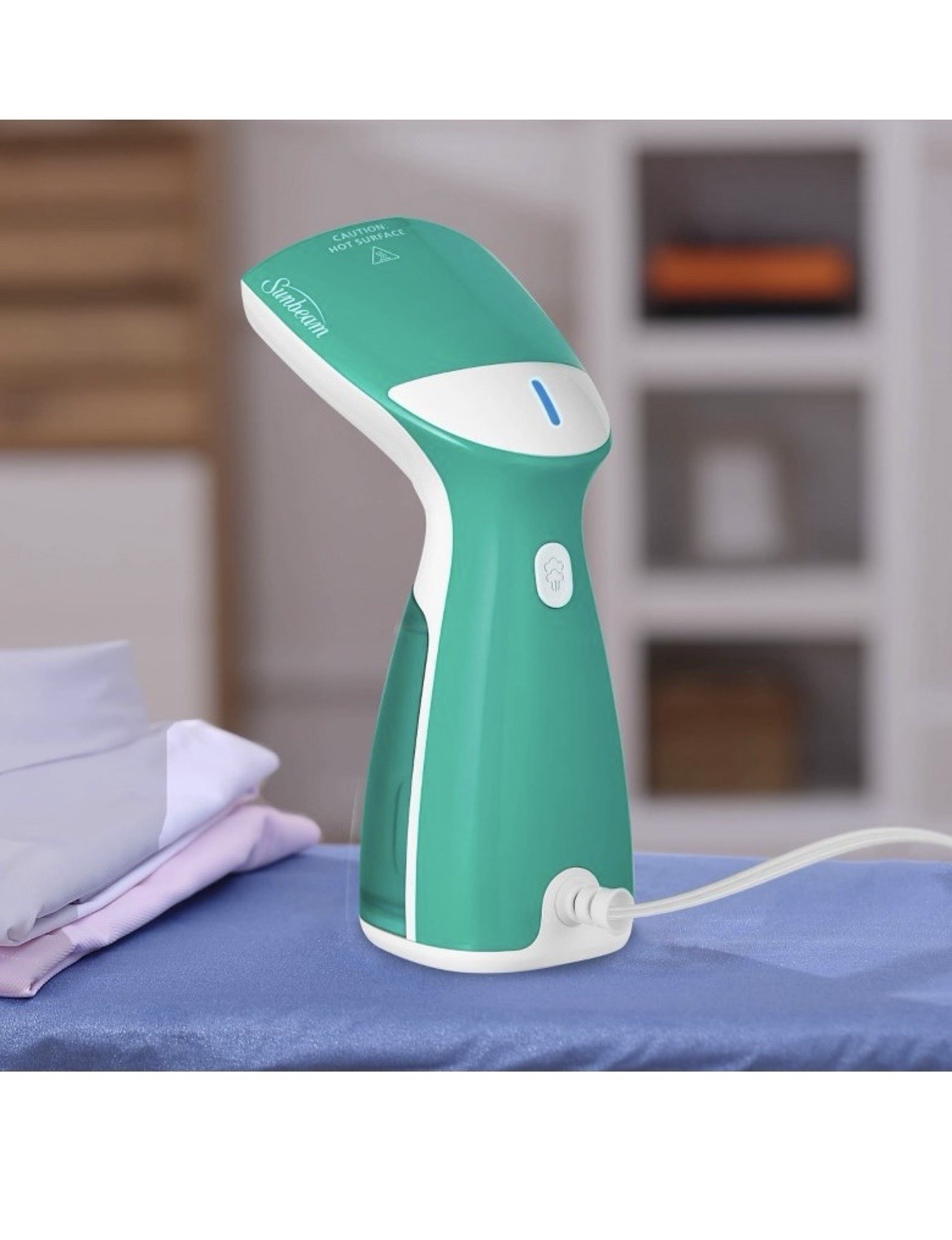 Sunbeam 1000W Compact Handheld Garment Steamer w/ Brush NWB Travel Size