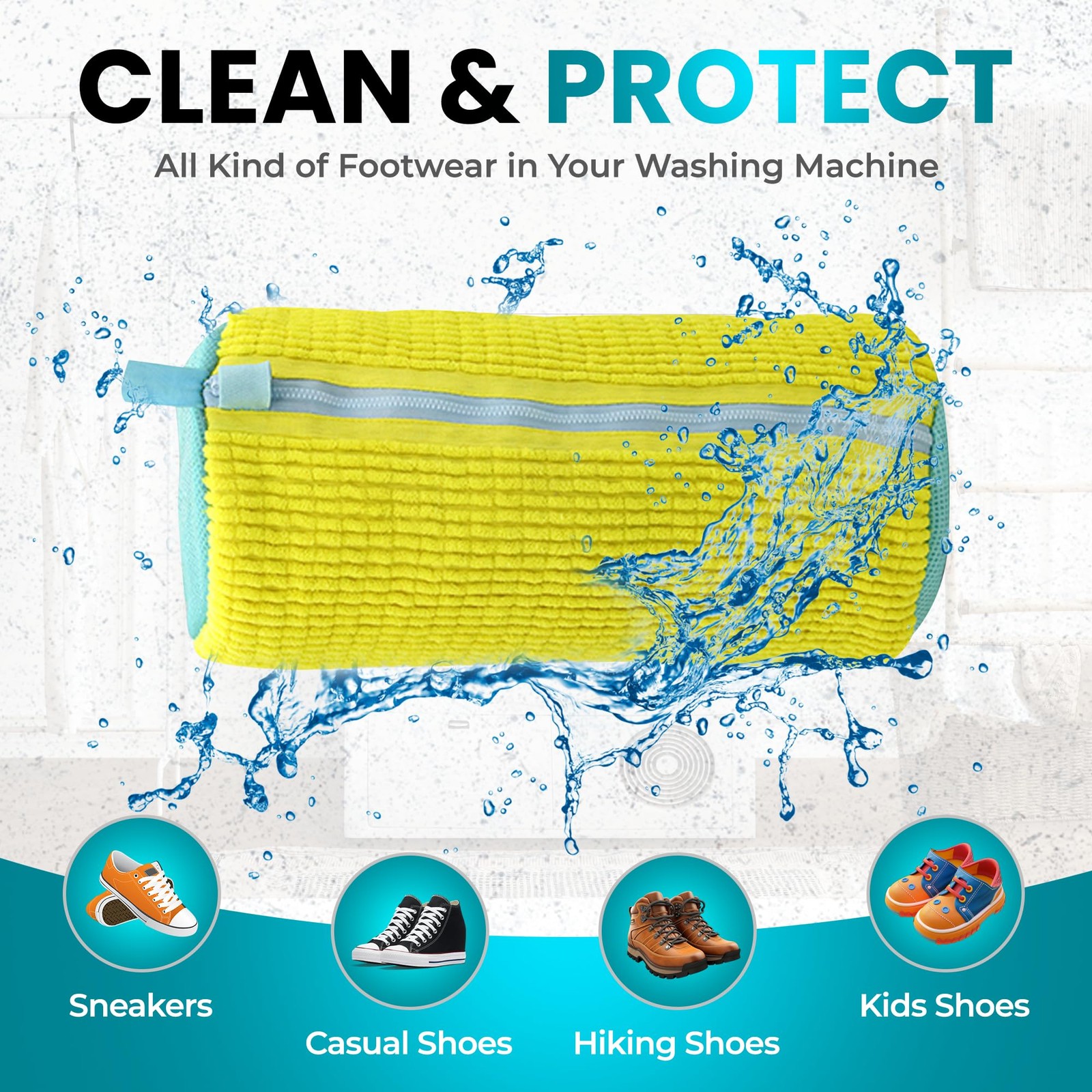 Shoe Washing Machine Bag – 2 Pcs Set – Resuable Shoe Bag for Washing Machine …
