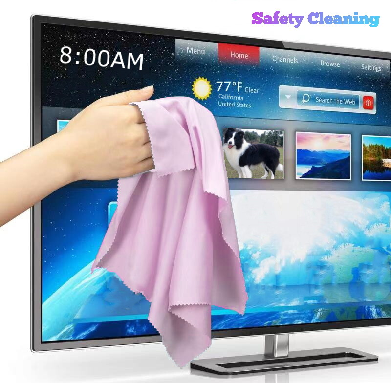 Oversized Microfiber Cleaning Cloth 20″ X 20″ for TV Screens Lens Phone (Pink)