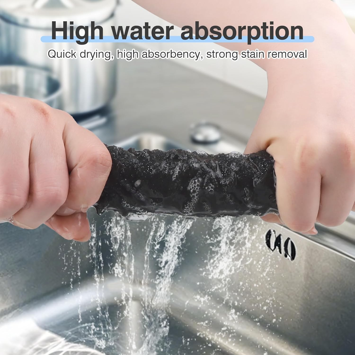 10PCS Magic Glass Cleaning Cloth Microfiber Cleaning Towels for Windows Kitchen