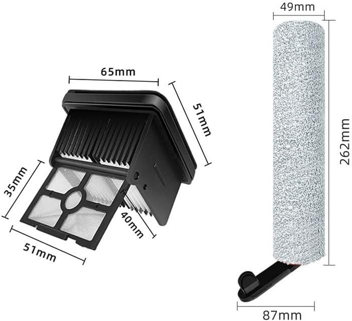 Replacement Brush Roller and Filter for Dreame H12 Pro H12 Dual H13 Pro