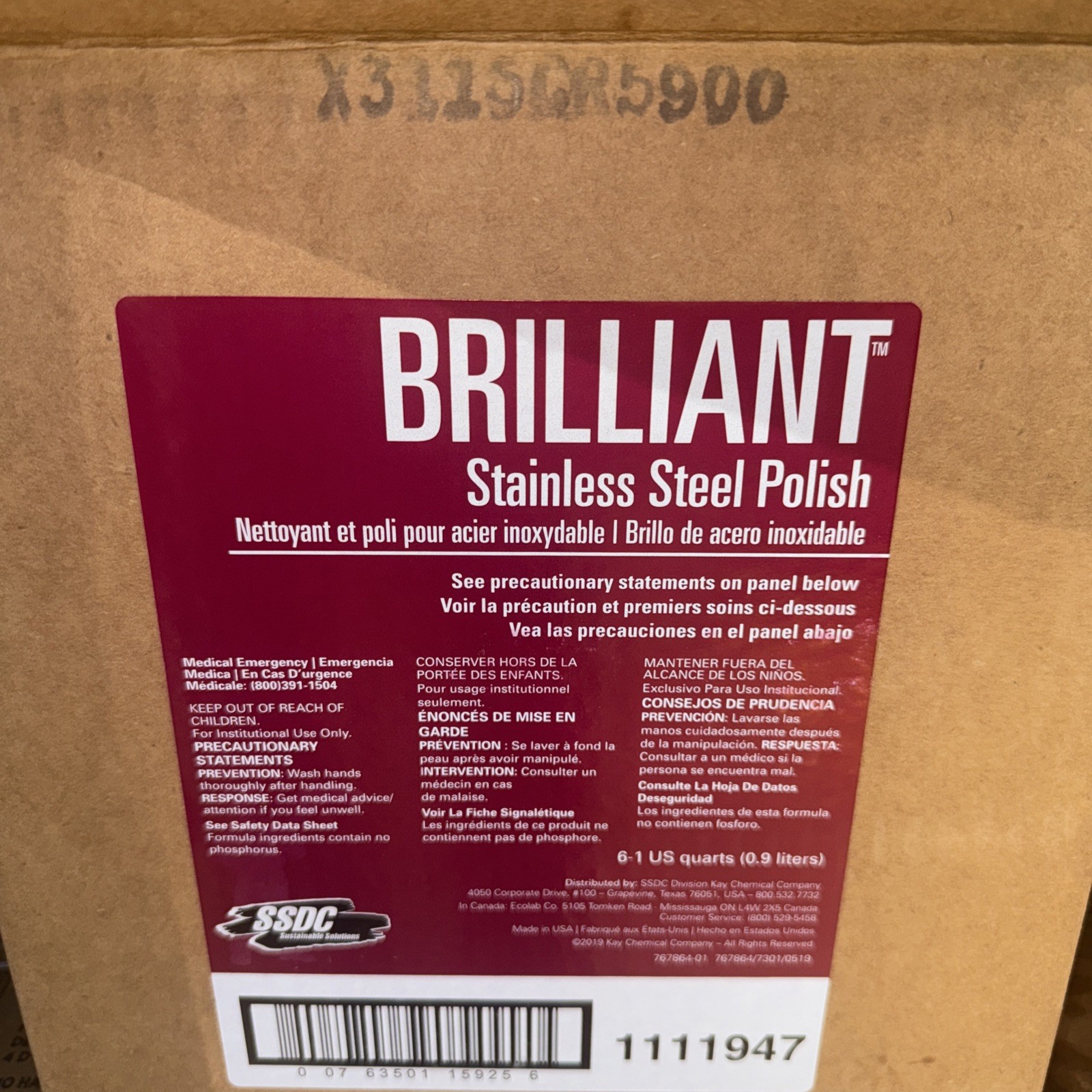 Ssdc stainless steel polish six bottles