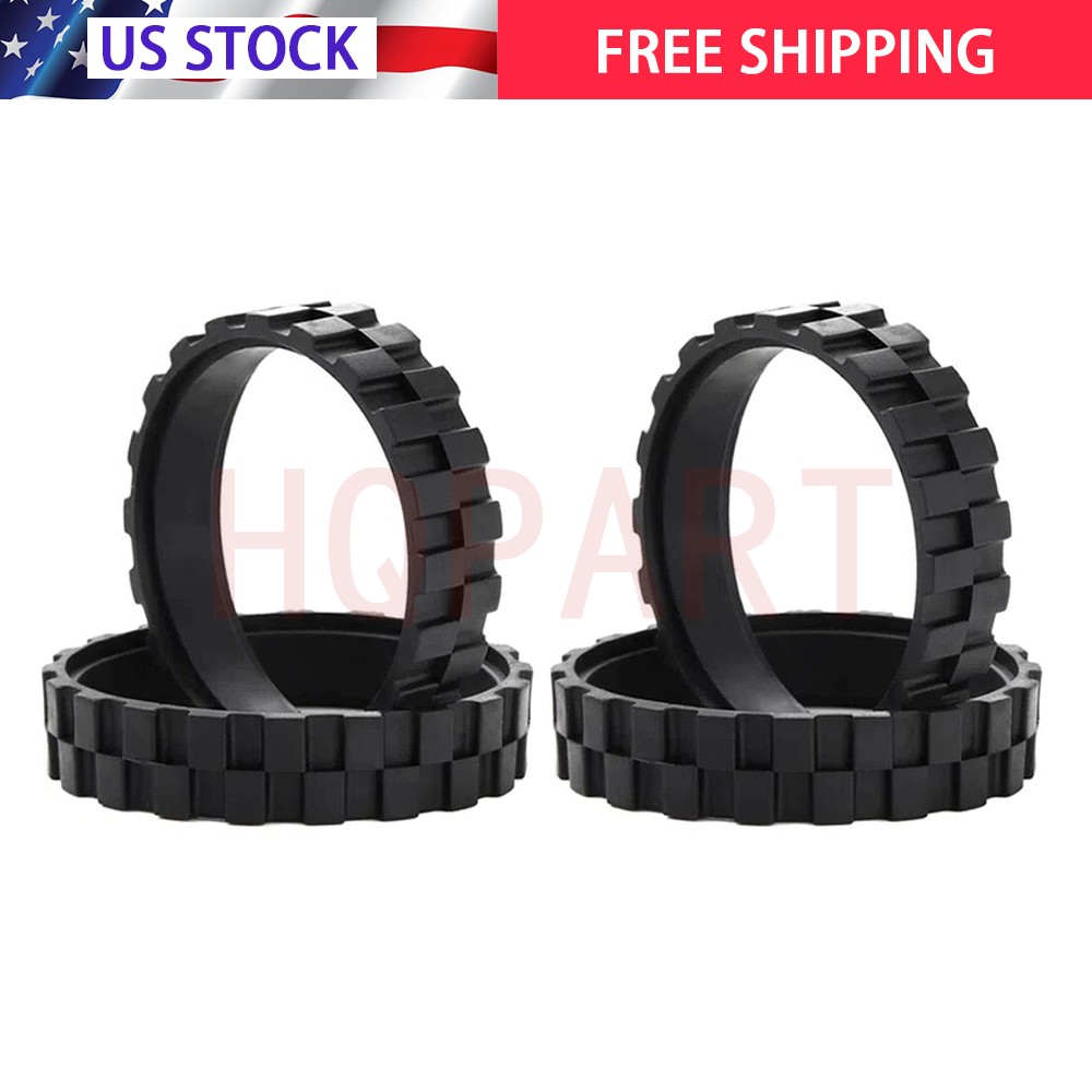 4x Robot Tires For Irobot Roomba Wheels Series 5/6/7/8/9/I7 S9 Anti Slip USA