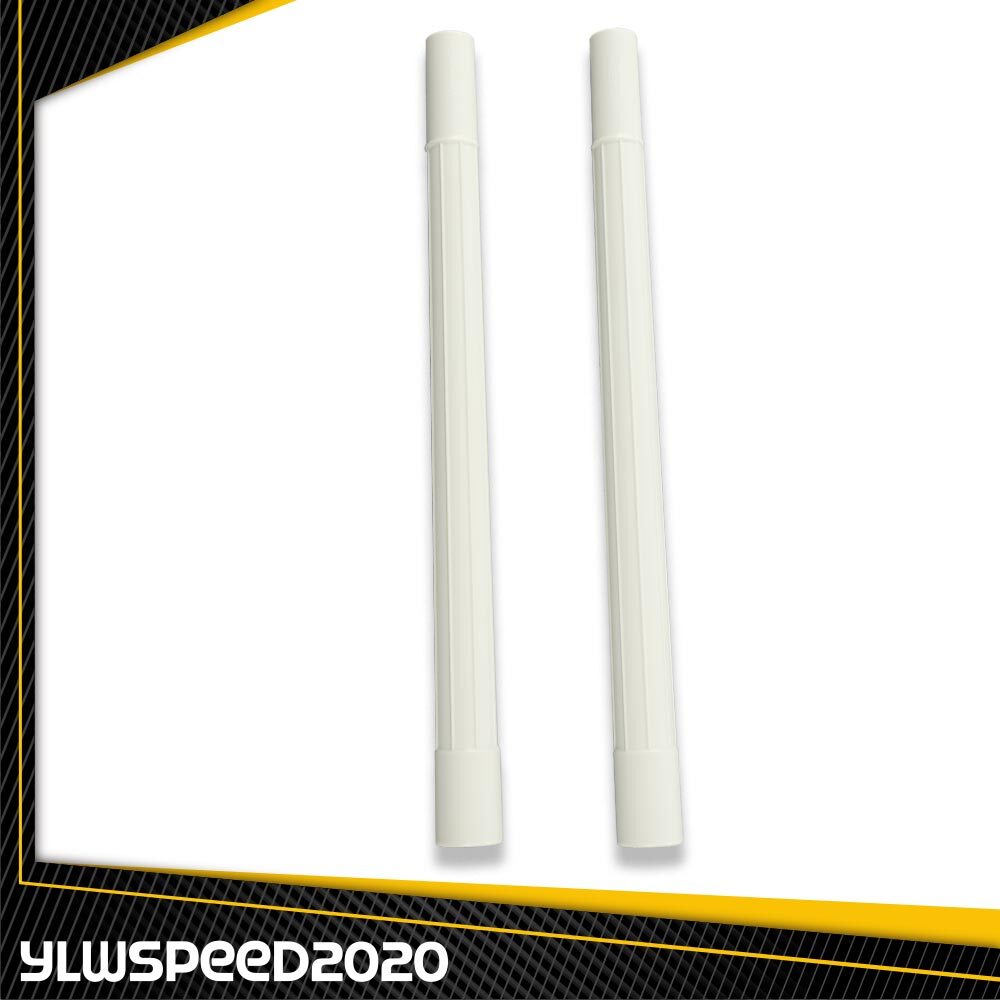 2X Vacuum Attachment Wand Pipe Hose Tool Extension 1.25″ White Plastic New