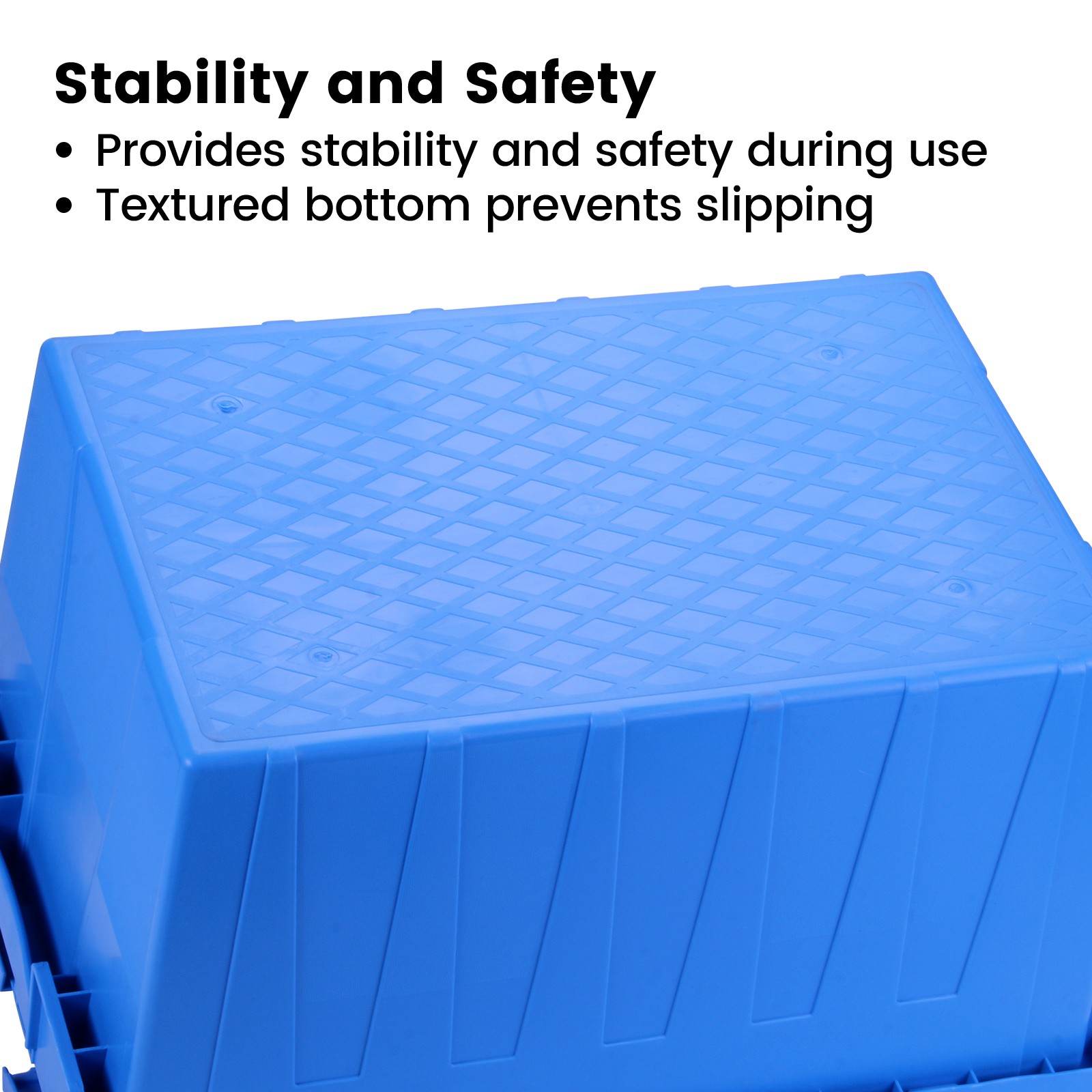 Storage Tote Distribution Container 24x16x13″ Hinged Lid Stackable Container Bin