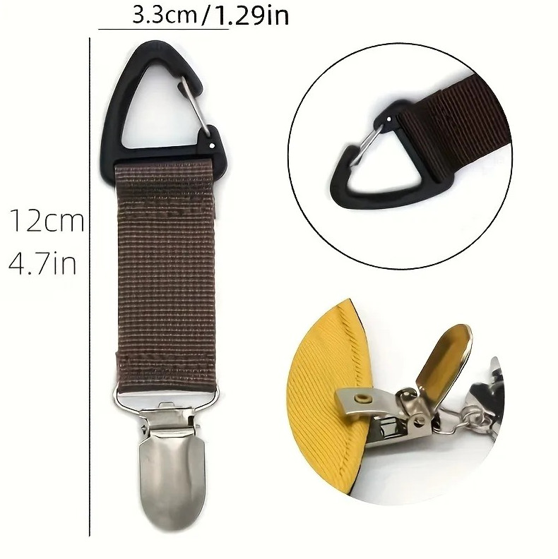 1 pc Travel Hat Clip – Portable Hat Holder Accessory Clips Securely to Bags