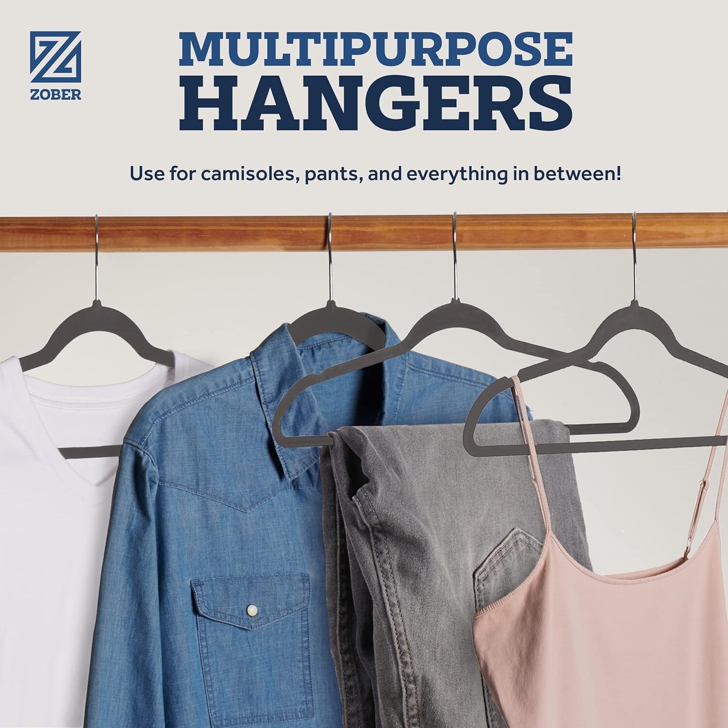Versatile 50 Pack Velvet Hangers – Heavy Duty Non-Slip for All Clothing Types