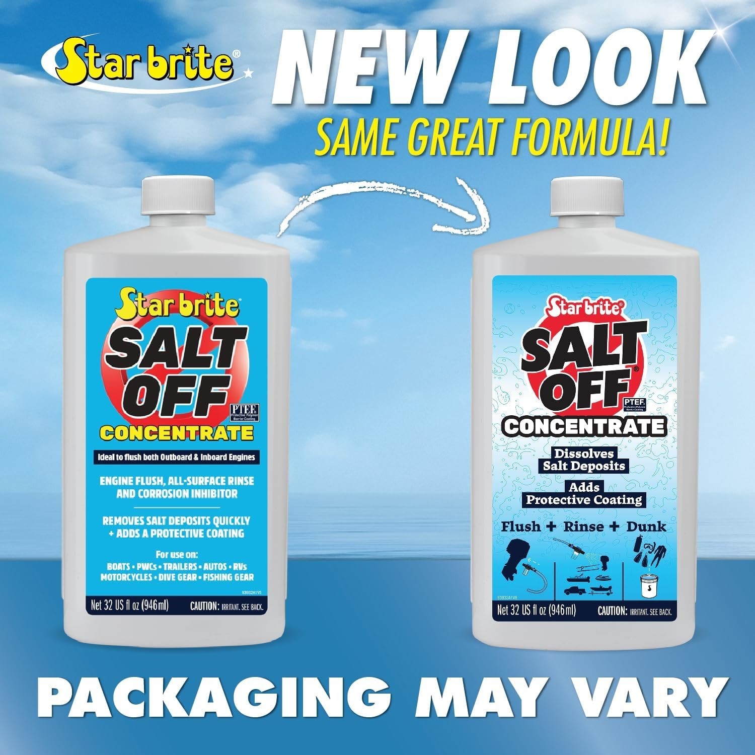 Comprehensive 32 OZ Salt Off Concentrate Kit for Marine Maintenance & Protection