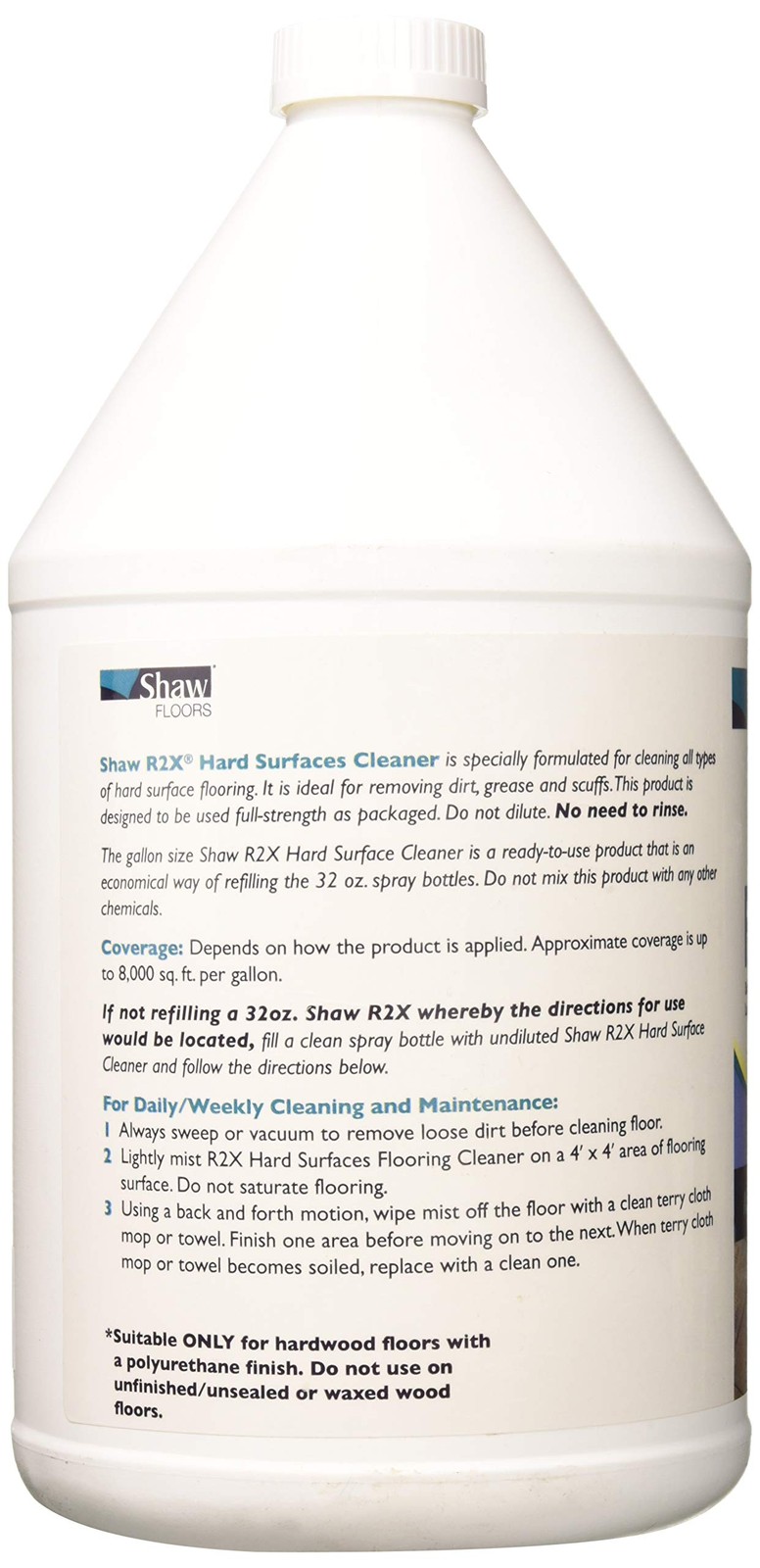 Shaw Floors R2X Hard Surfaces Flooring Cleaner Ready to Use No Need to Rinse