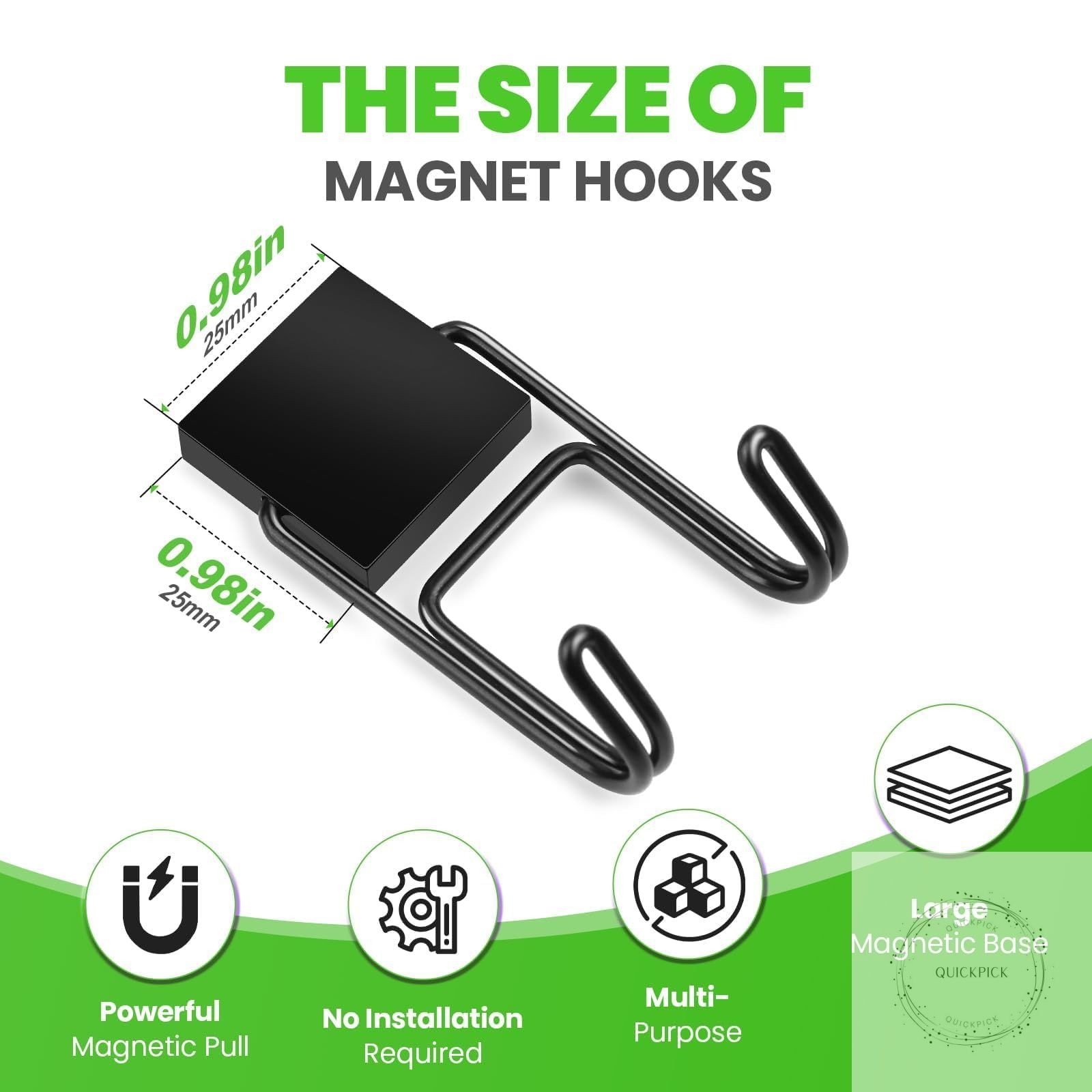 Magnetic Hooks 6 Pcs 50lbs+ Magnet Hook 2026 Cruise Essentials Heavy Duty Double