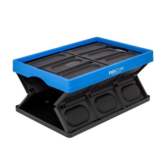 2PAC Greenmade Instacrate 12Gallon Collapsible Plastic Storage Bin with Handles