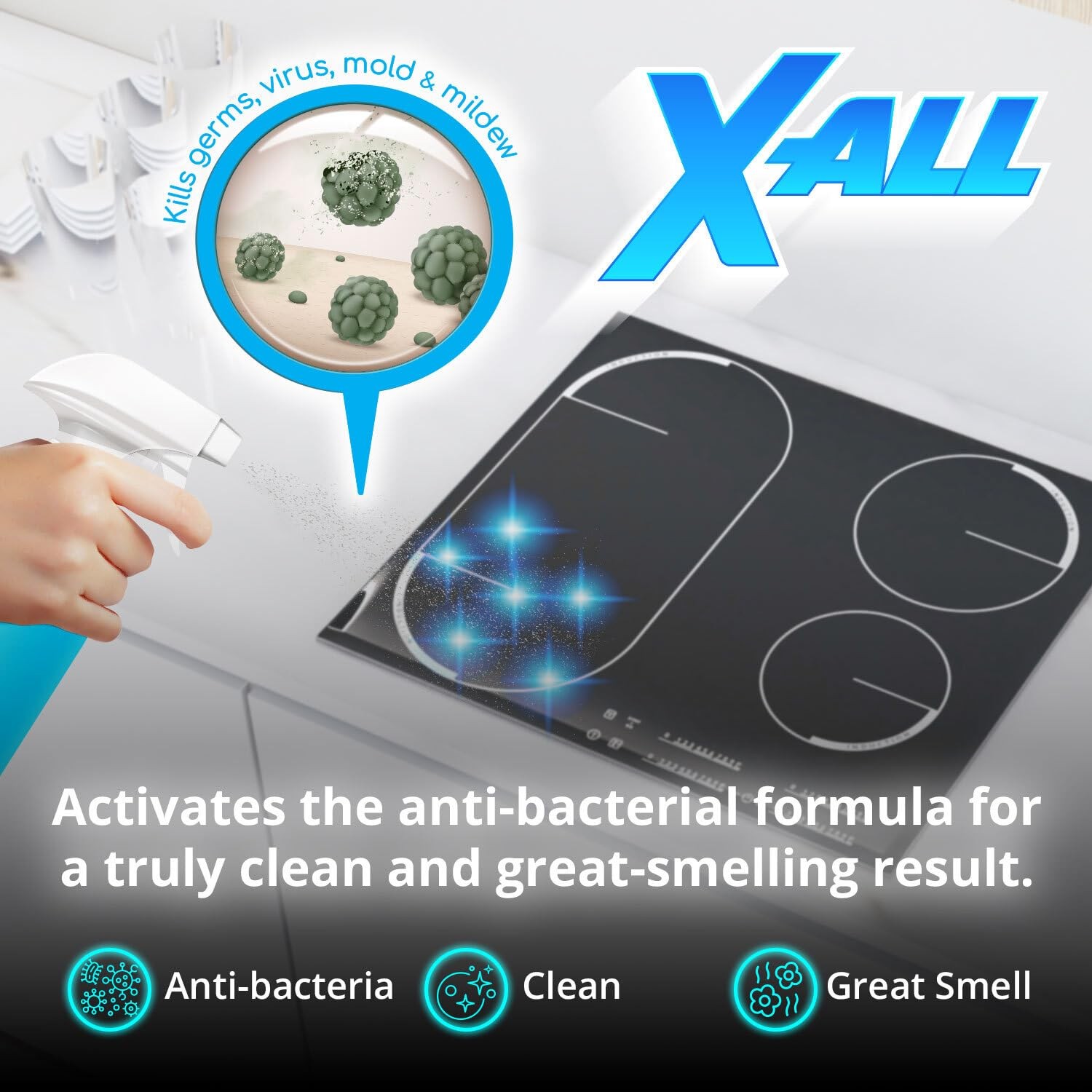 X-ALL Multi-Purpose Cleaner – Spray Bottle and 5x Cleaning Tablets – Cleaner …