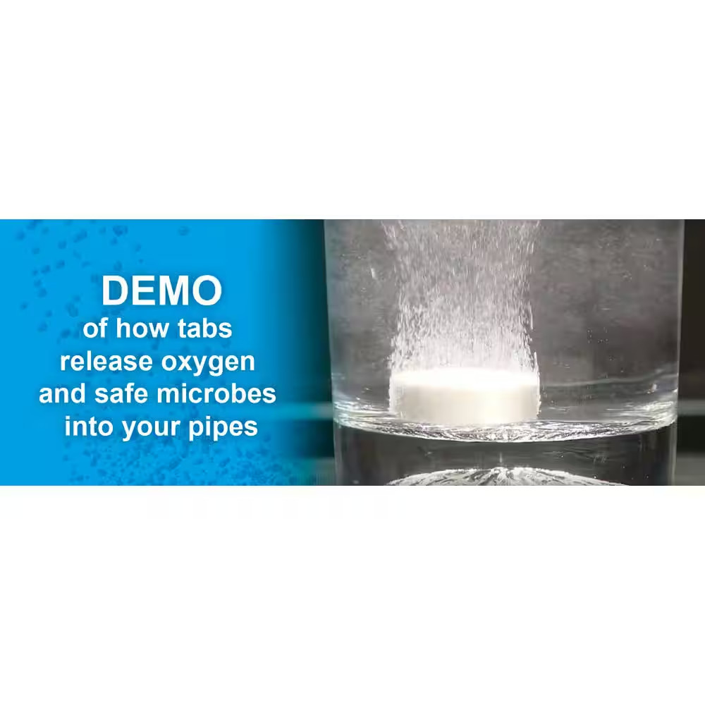 Oxy-Tabs Drain and Pipe Build-Up Remover and Cleaner – 10 Applications