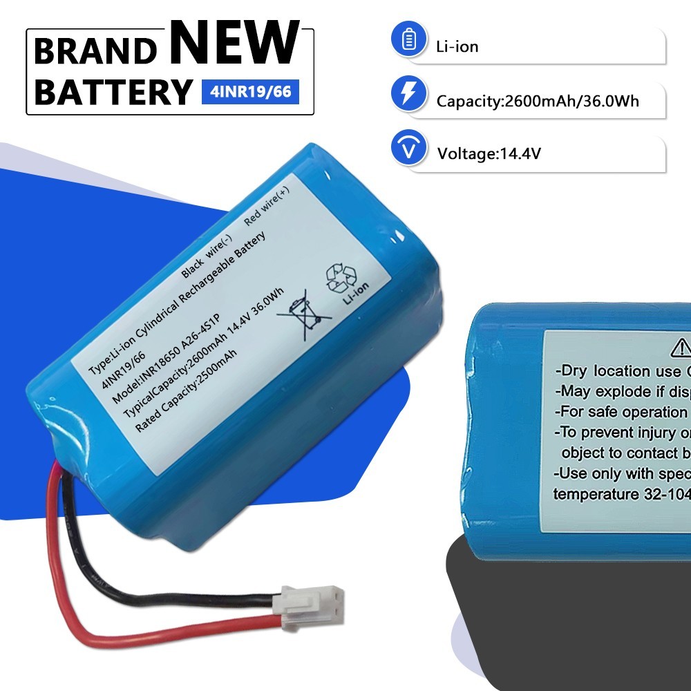 RVBAT850 Li-ion Battery for Shark ION Robot Vacuum RV1001AE R75 2-Prong