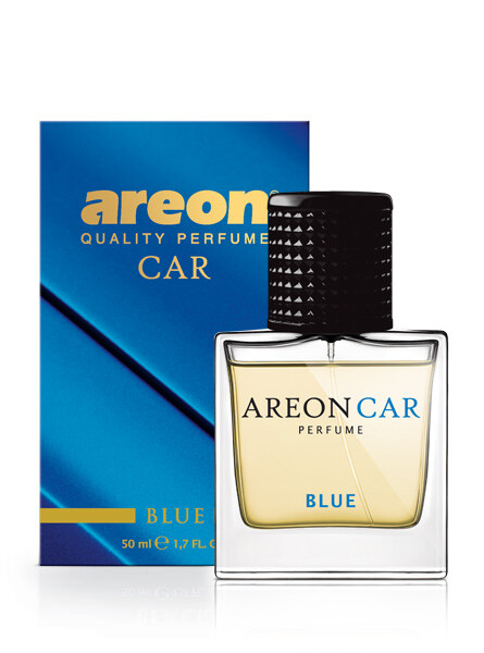 Car Home Office Spray Air Freshener AREON 1.7 Fl Oz. 50ml Glass Bottle BLUE