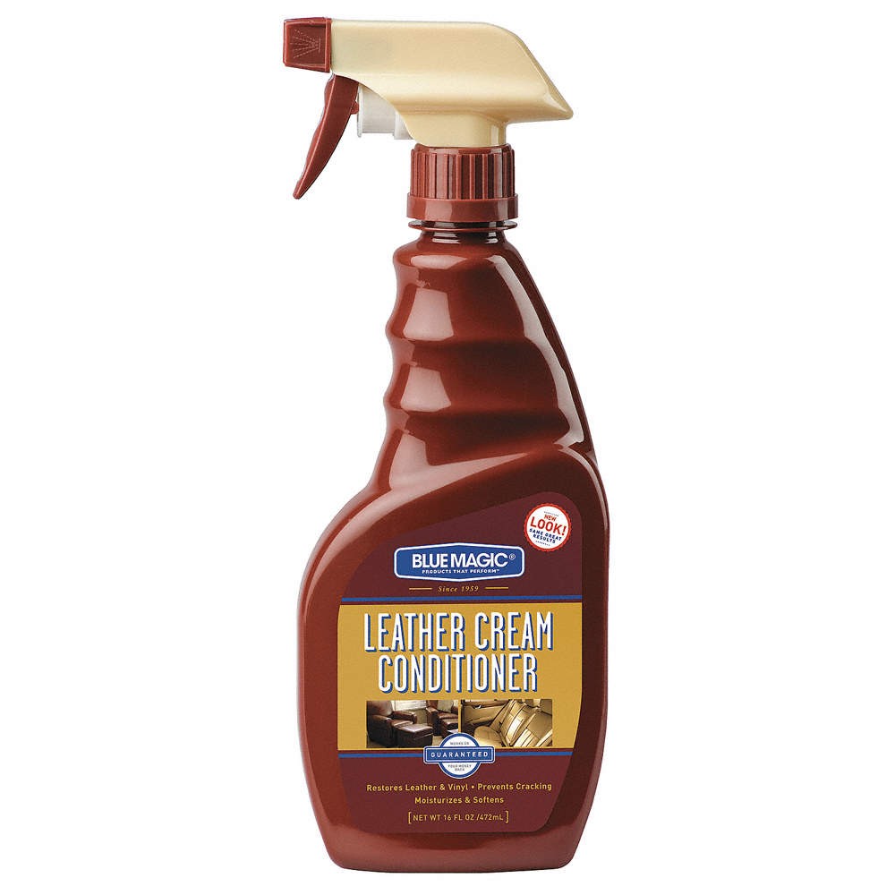 BLUE MAGIC 850-06 Leather Cream Conditioner,16 Oz,Spray PK 7
