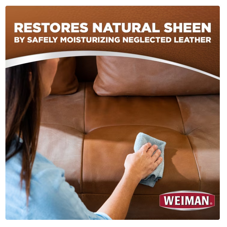 Weiman LEATHER CONDITIONER CLEANER Protect Restore Car Auto Seat Sofa 12oz spray