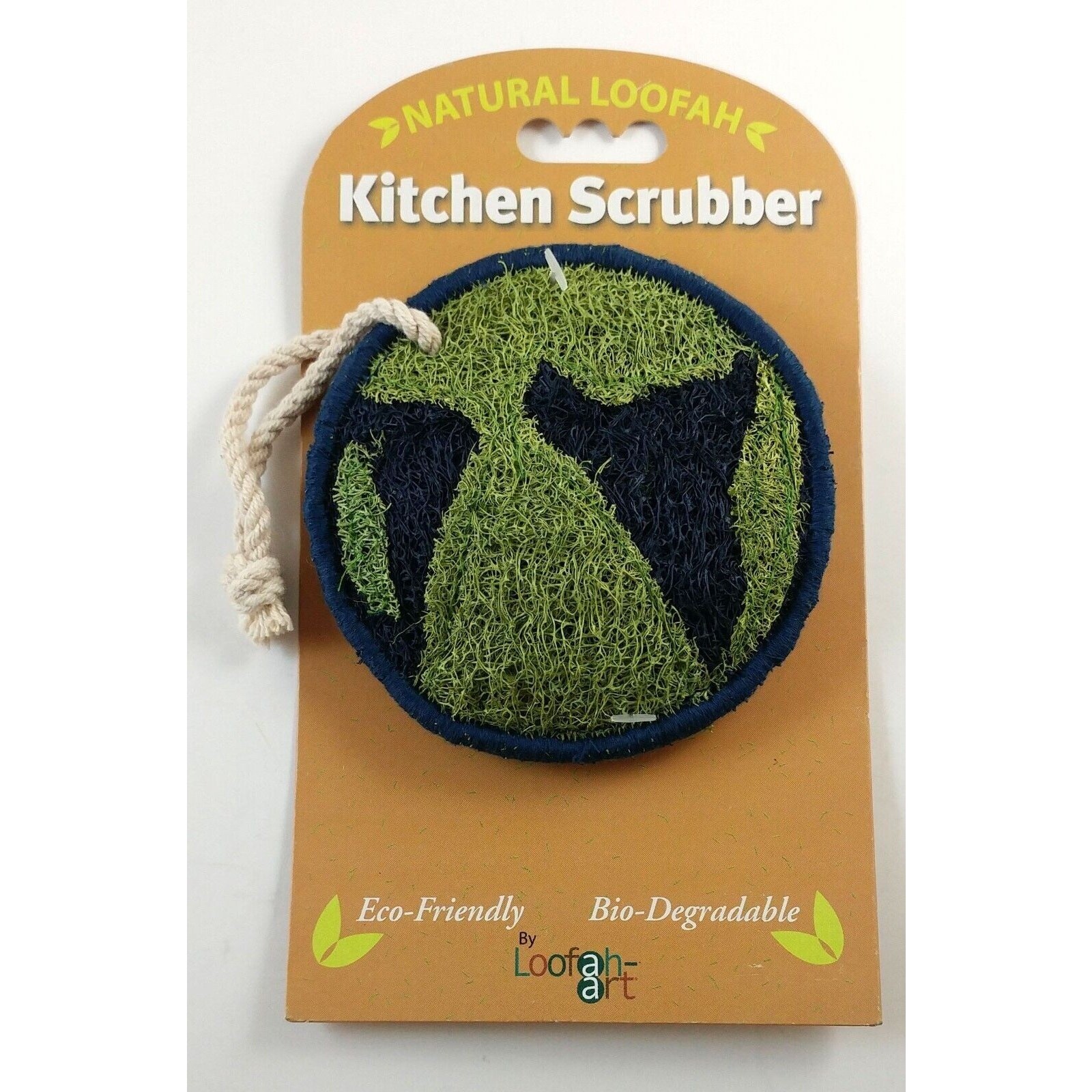 Kitchen Scrubber Pad 100% Natural Loofah Eco-Friendly, Bio-Degradable Earth