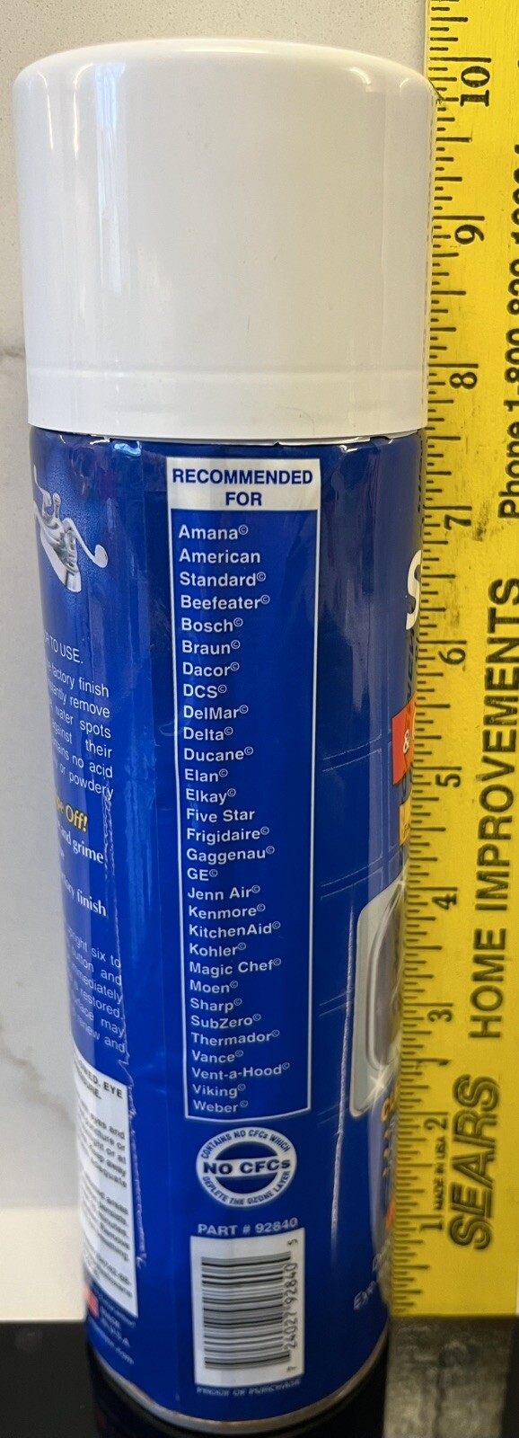 Maas Stainless Steel & Chrome Cleaner Spray On Wipe Off 14.1 Oz Can USA Original
