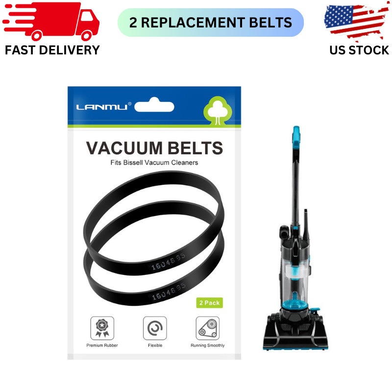 Replacement Belts Bissell Powerforce Compact Model 2112 Vacuum Cleaner(2-Pack)..