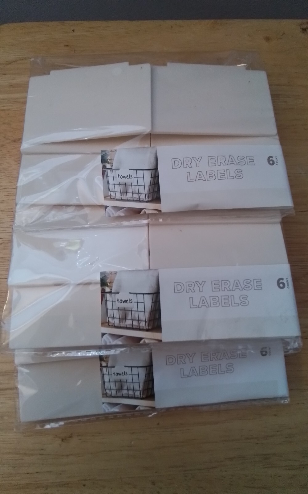3 Packs of Horizon Group Dry Erase Labels 6PK Cream