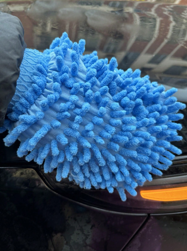 1pc Soft Microfiber Car Wash Glove – Scratch-Free Cleaning Mitt for Vehicles-NEW
