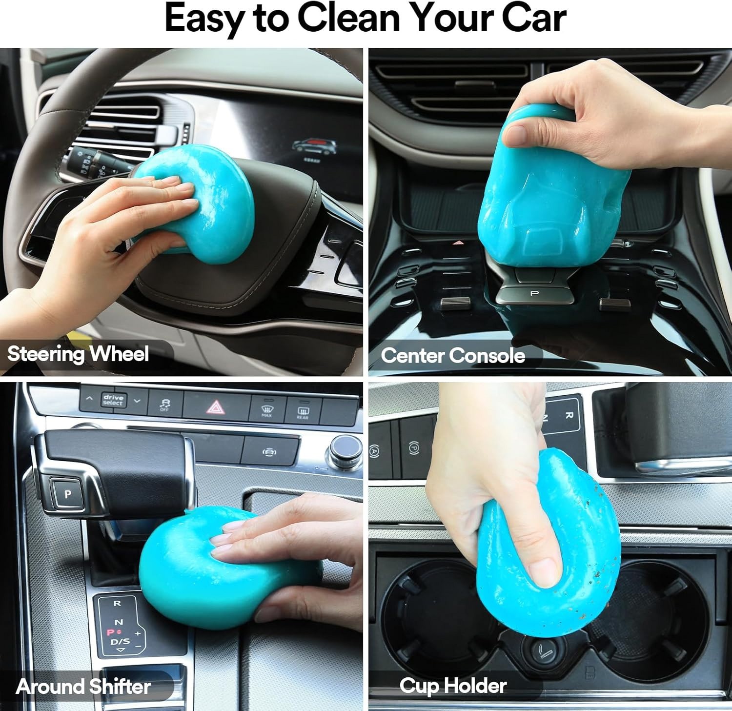 PULIDIKI Car Cleaning Gel Putty Interior Dust Remover Auto Cleaner