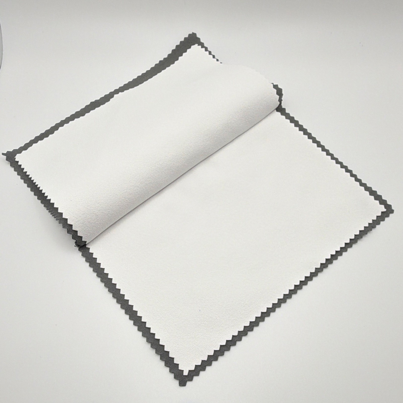 6”x8” Dark Gray & White Jewelry Cleaning/Polish Cloth | Gold, Silver, Platinum