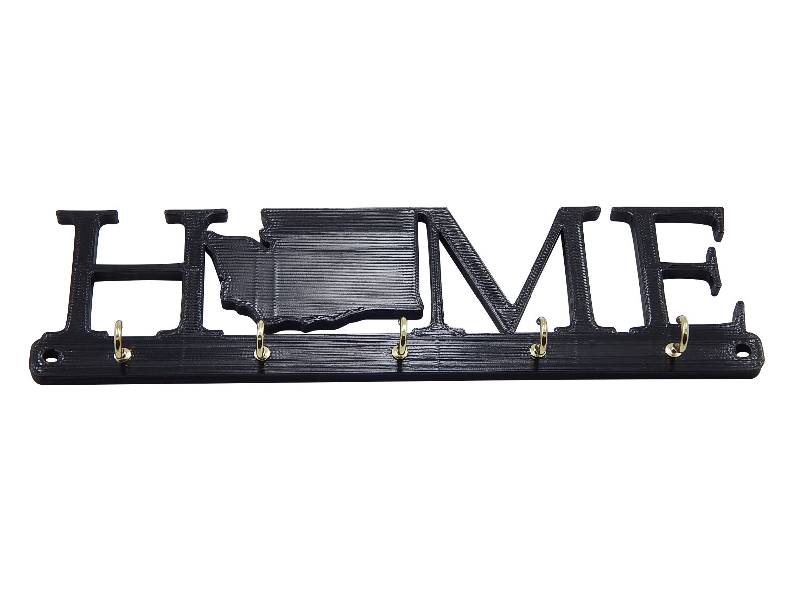 Washington Home State Shape Key Holder Hanger Rack Hooks Housewarming Wall Gift