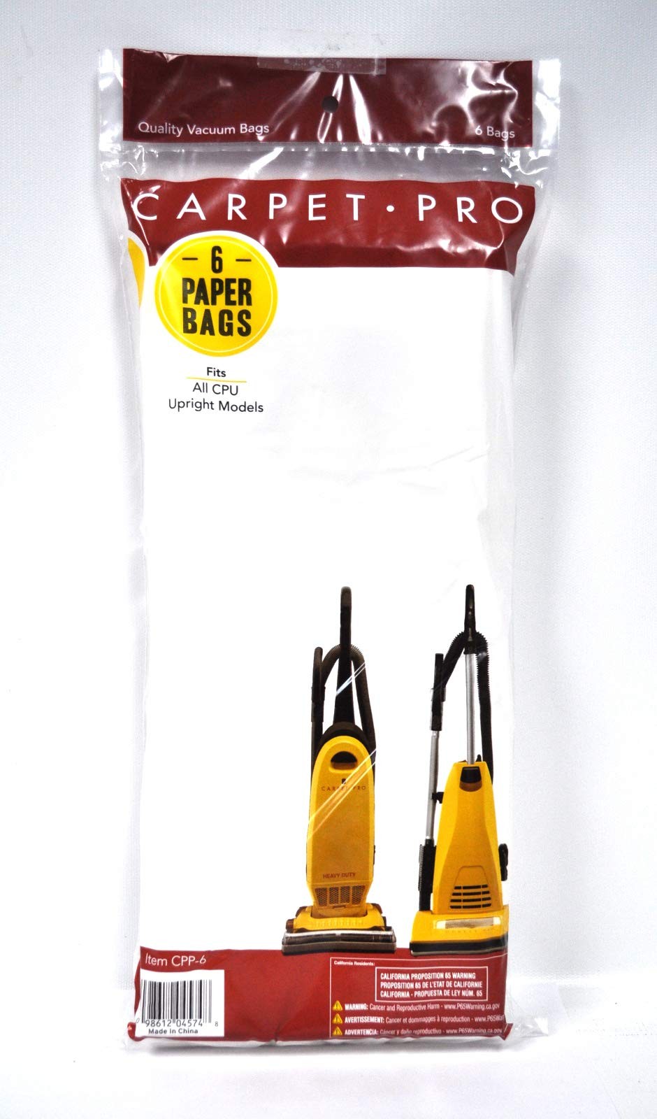 Paper Bag 2ply Upright 6pk #cpp6