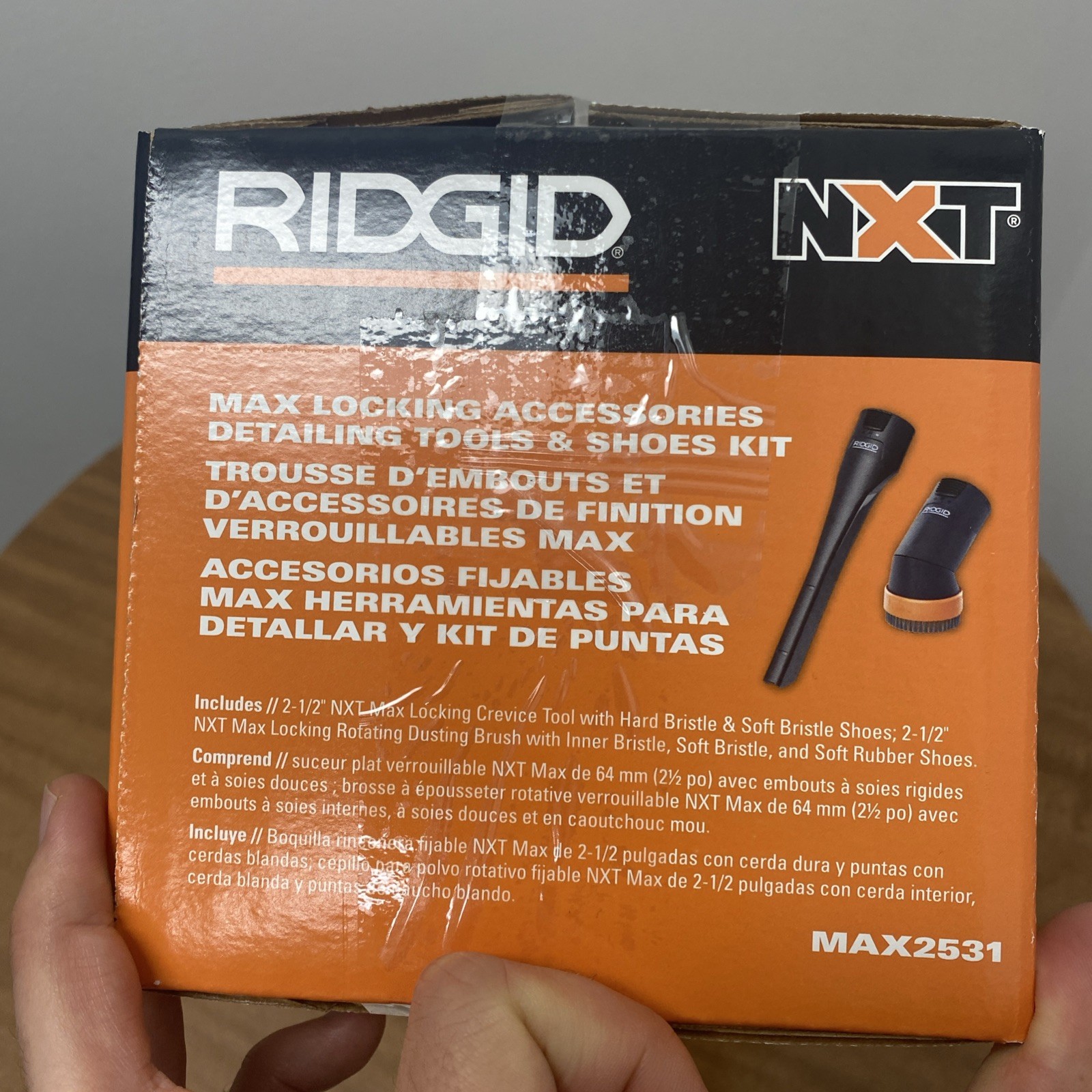 Rigid 2-1/2 In. MAX2531 NXT Max Crevice Tool, Dusting Brush Vacuum Attachments