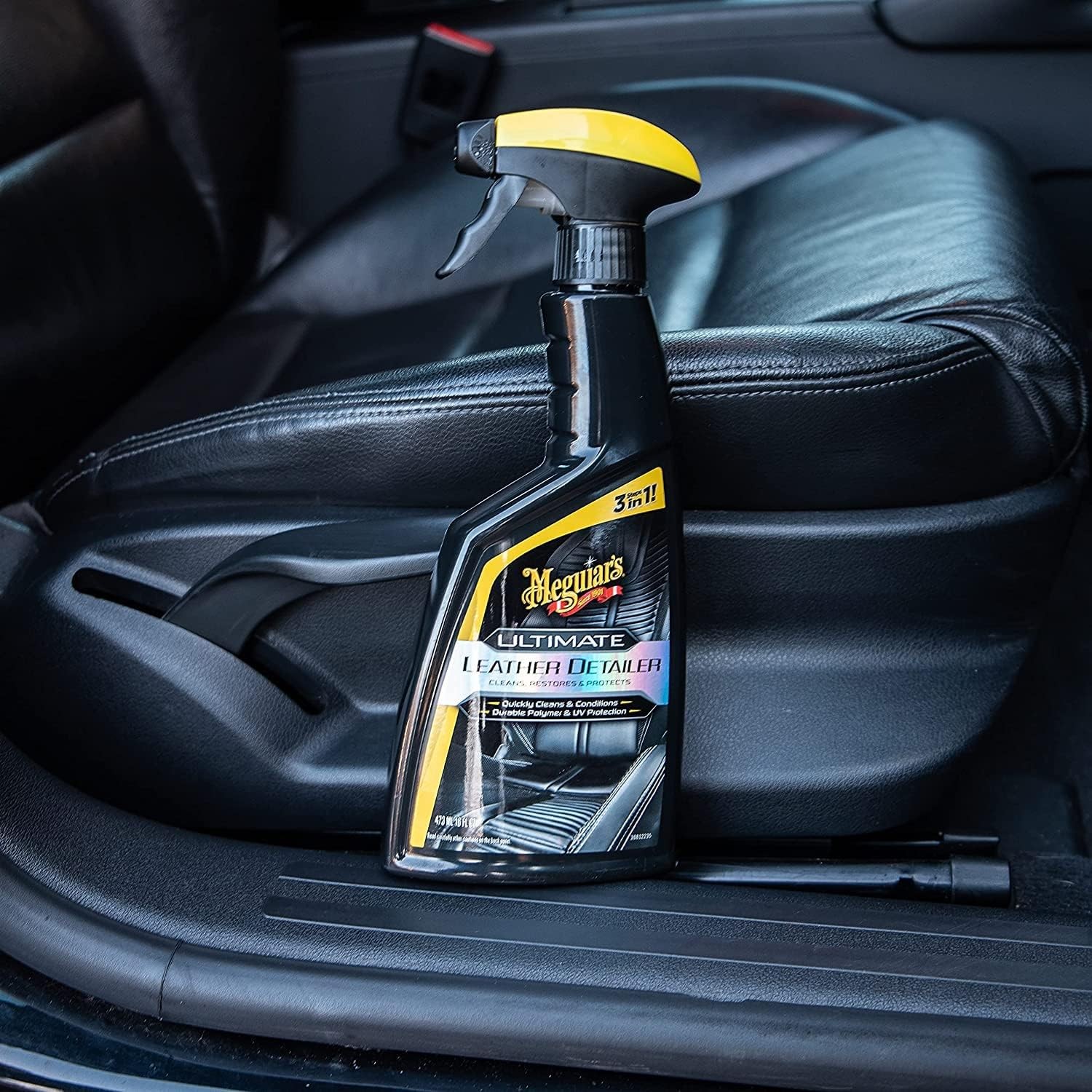 Meguiar’s Ultimate Leather Detailer, Cleans, Conditions & Protects Car Leather