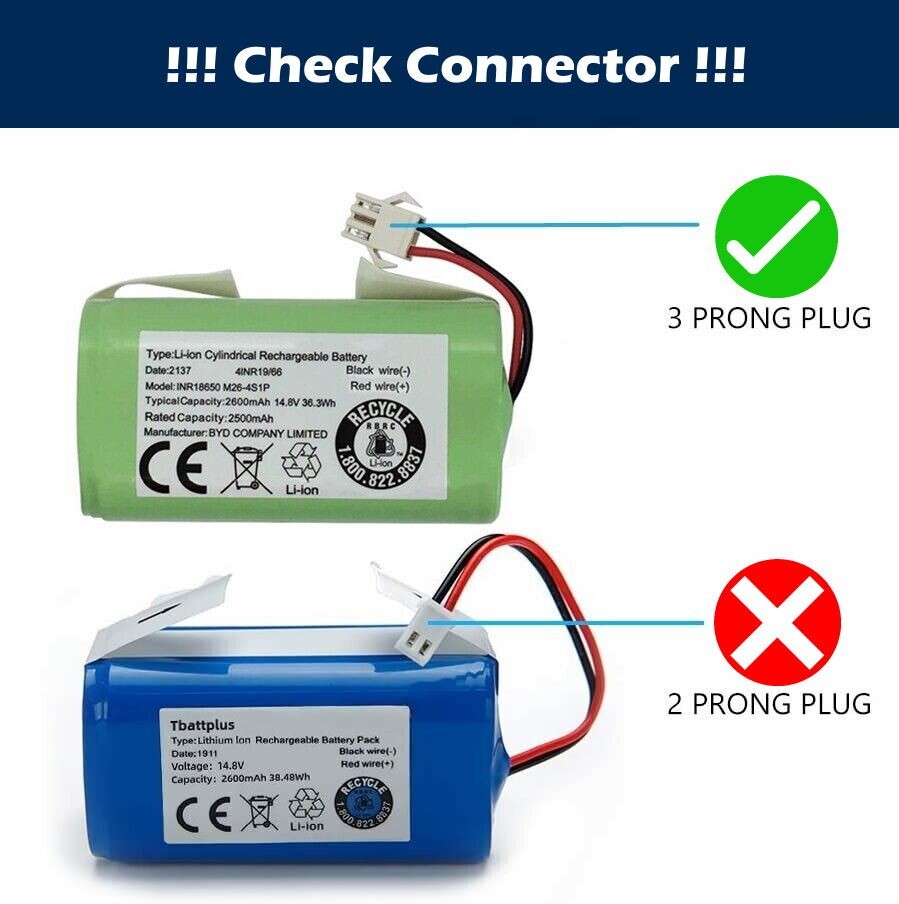 Original Battery For Ecovacs Deebot N79 N79S DN622 Eufy 11 11S 15 15C 15S 25C 30