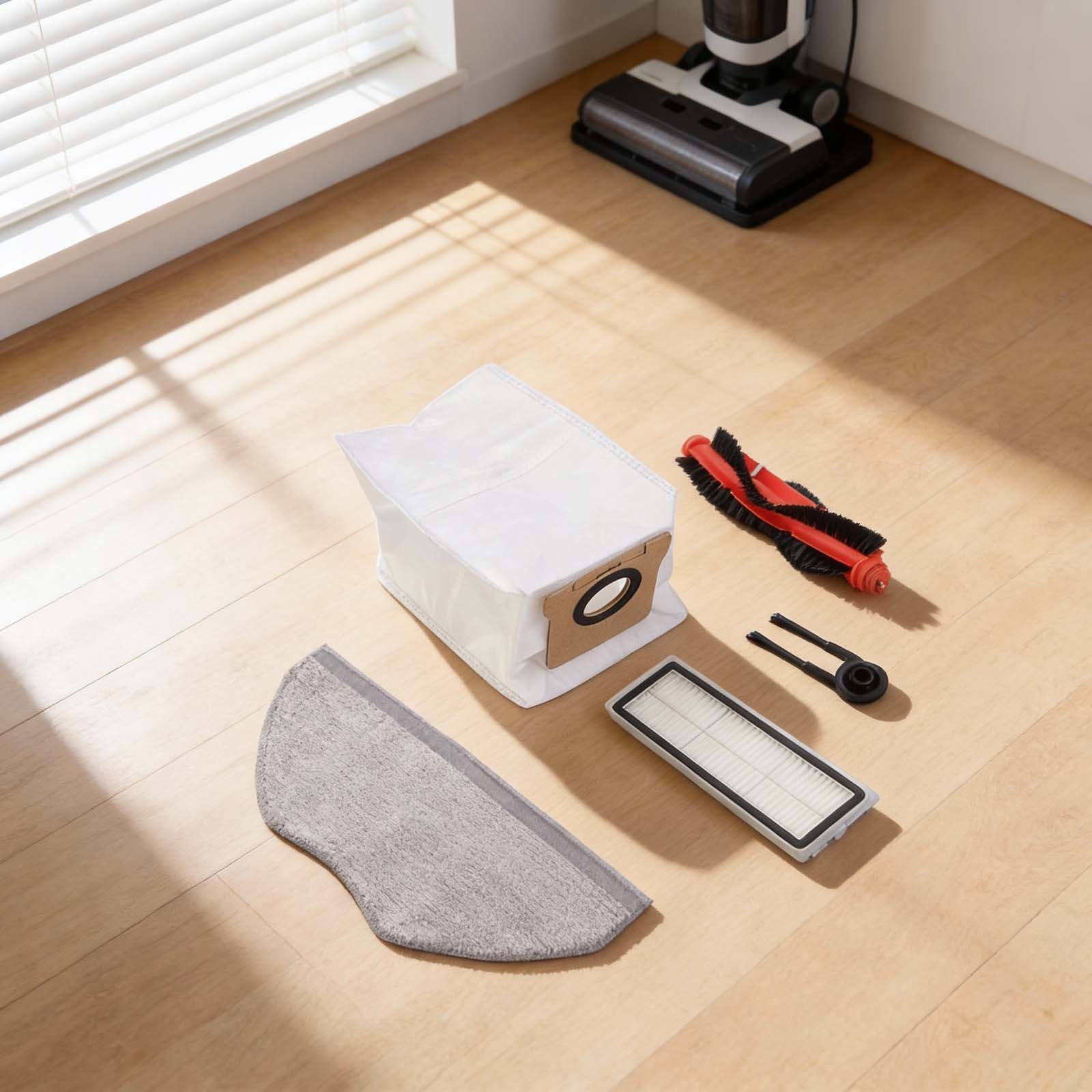 Replacement Kit for Xiaomi Robot Vacuum H40 OV51 with Brush Filter and Mop Pads
