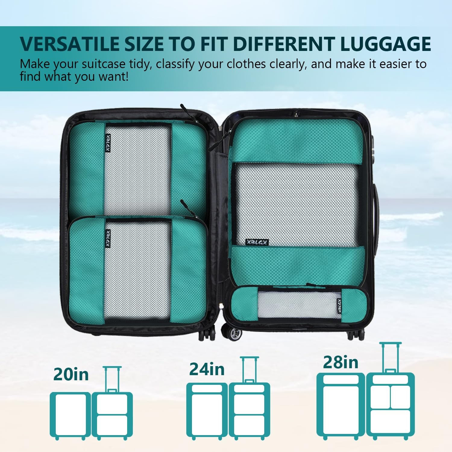 Compression Packing Cubes for Suitcases,5 Set Travel Essentials, Lightweight …