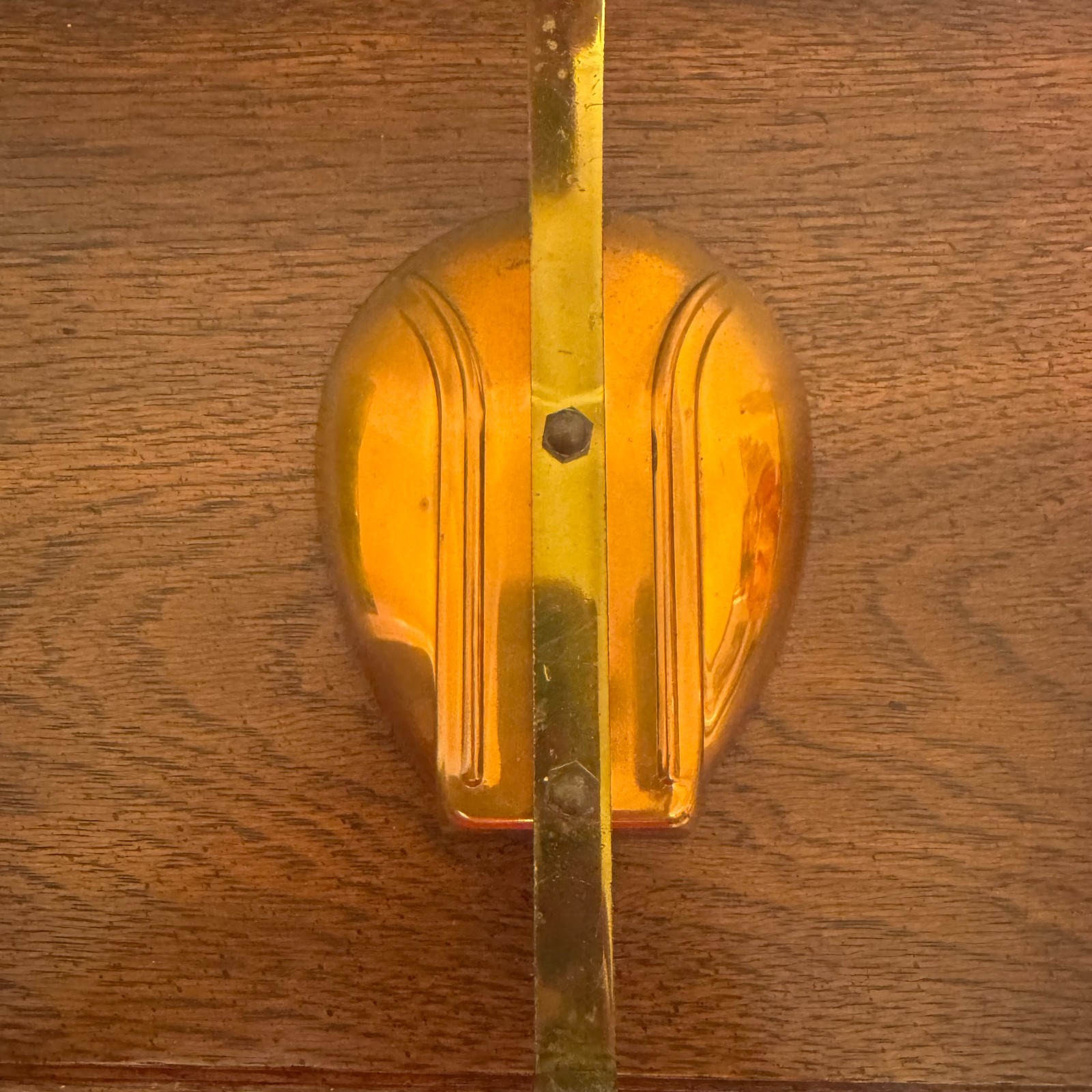 Vintage Art Nouveau Style Copper Wall Sconce Plant Hook Lantern Holder Hanger