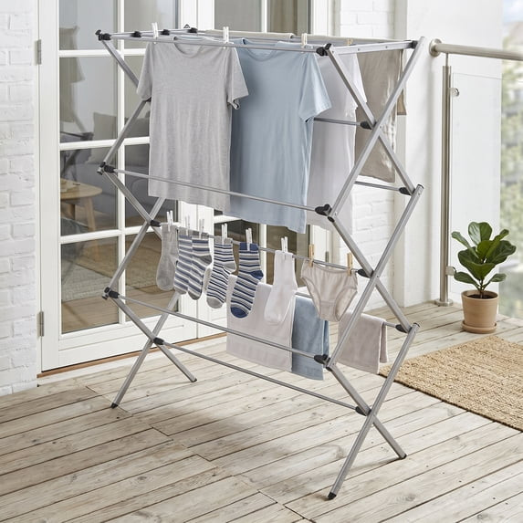* HOT SALE* Mainstays Oversized Collapsible Steel Laundry Drying Rack