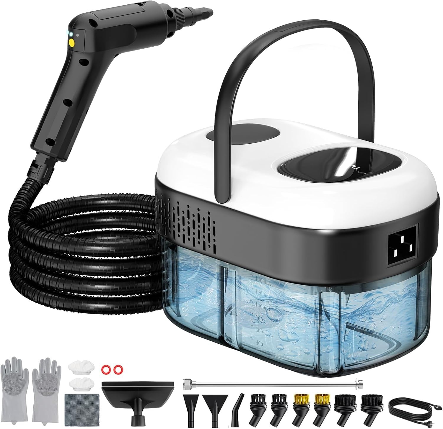 Pressurized Steam Cleaner Handheld Multi-Surface Deep Cleaner 2500W
