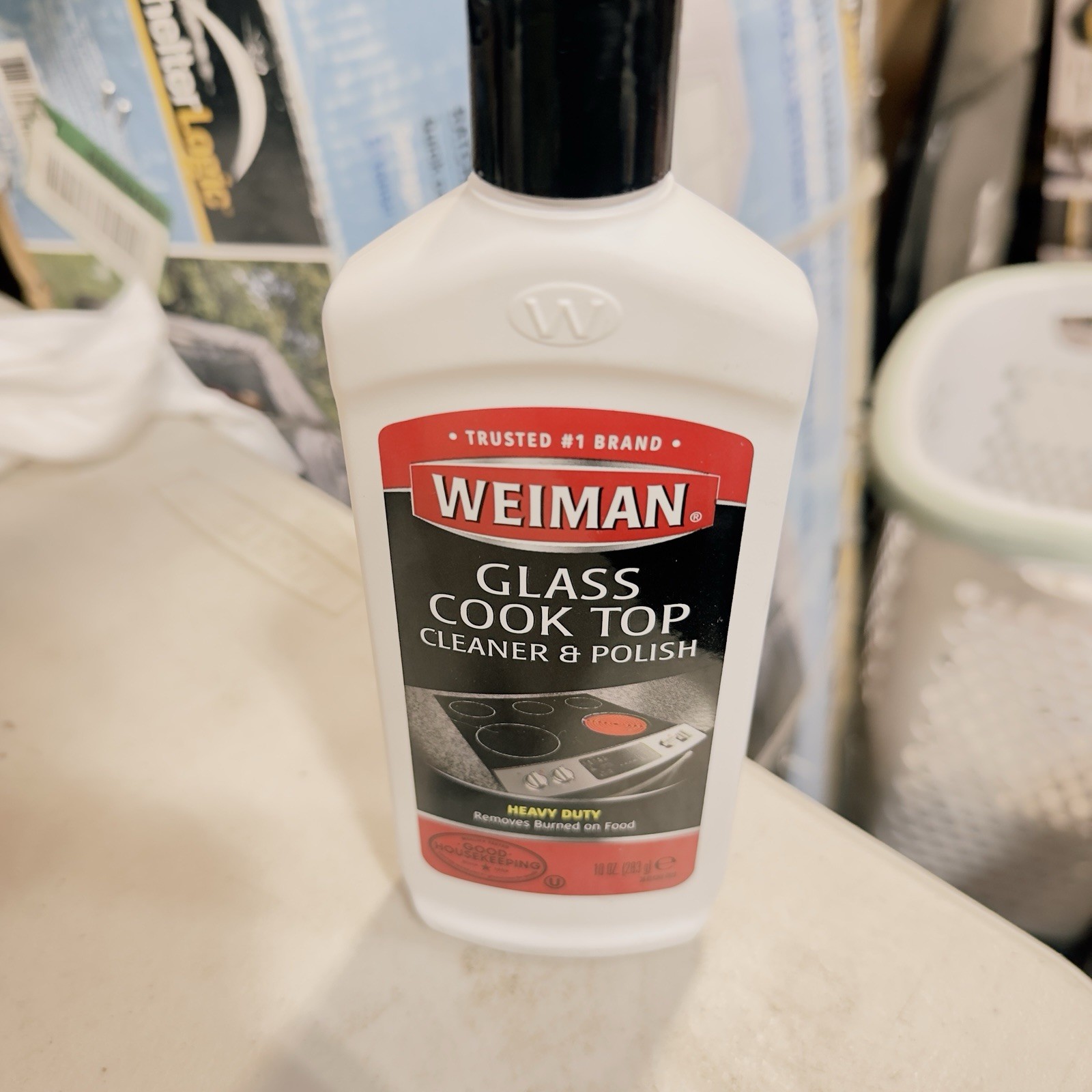 Weiman Heavy Duty Glass Cook Top Cleaner & Polish Cream, 10 oz
