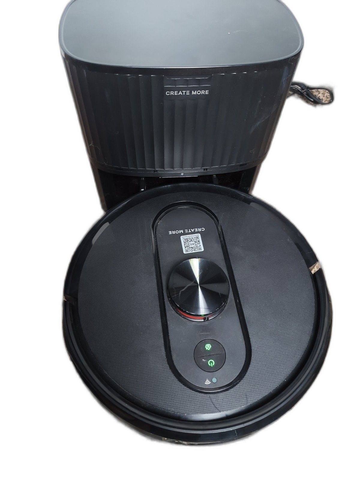 Create More BL20 Pro Robot Vacuum, Wi‑Fi Alexa, Mop, Black w/ Dock, Bags
