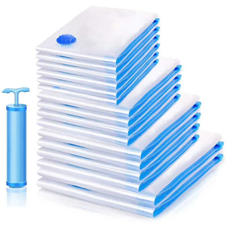 5 x Jumbo Vacuum Storage Bags Travel Space Saver Garment Seal Clothes Hand US